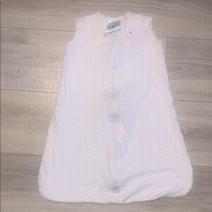 Halo Sleepsack Small White Pink Bird Sleeveless Zip Up